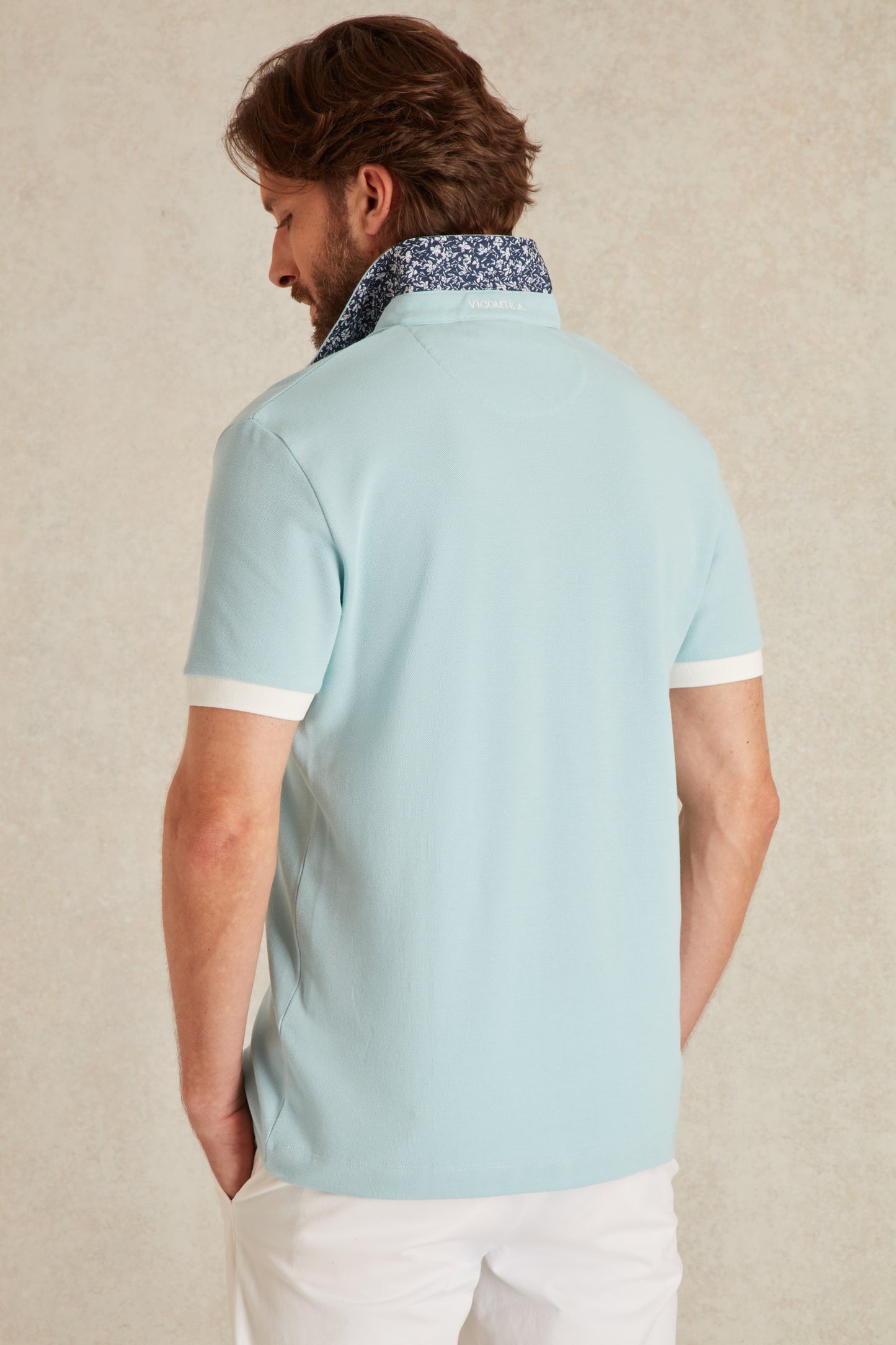 Polo à Détails Imprimé