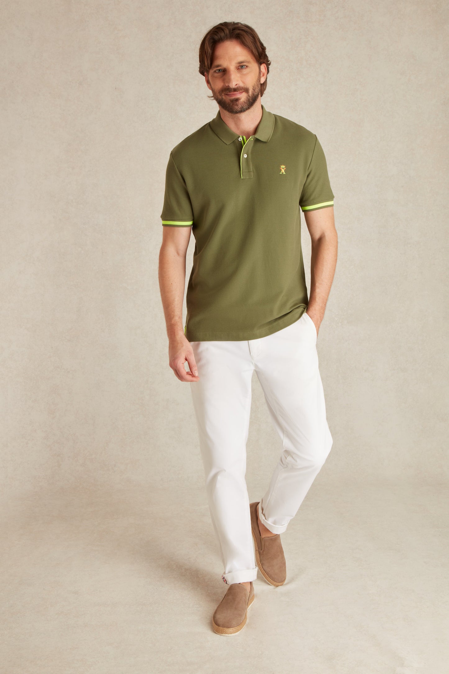 Polo à Détails Fluo