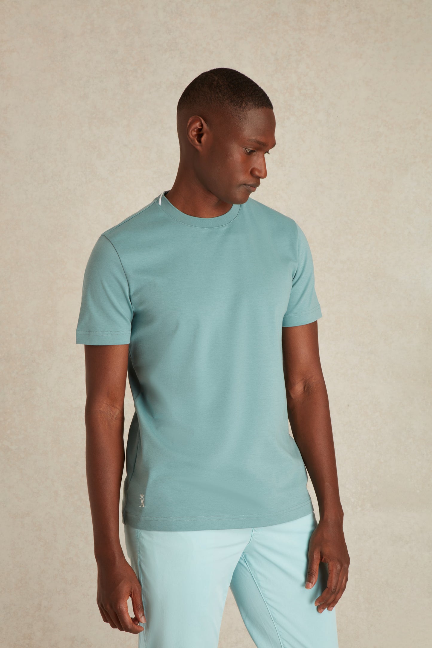 T-shirt à Détails Col