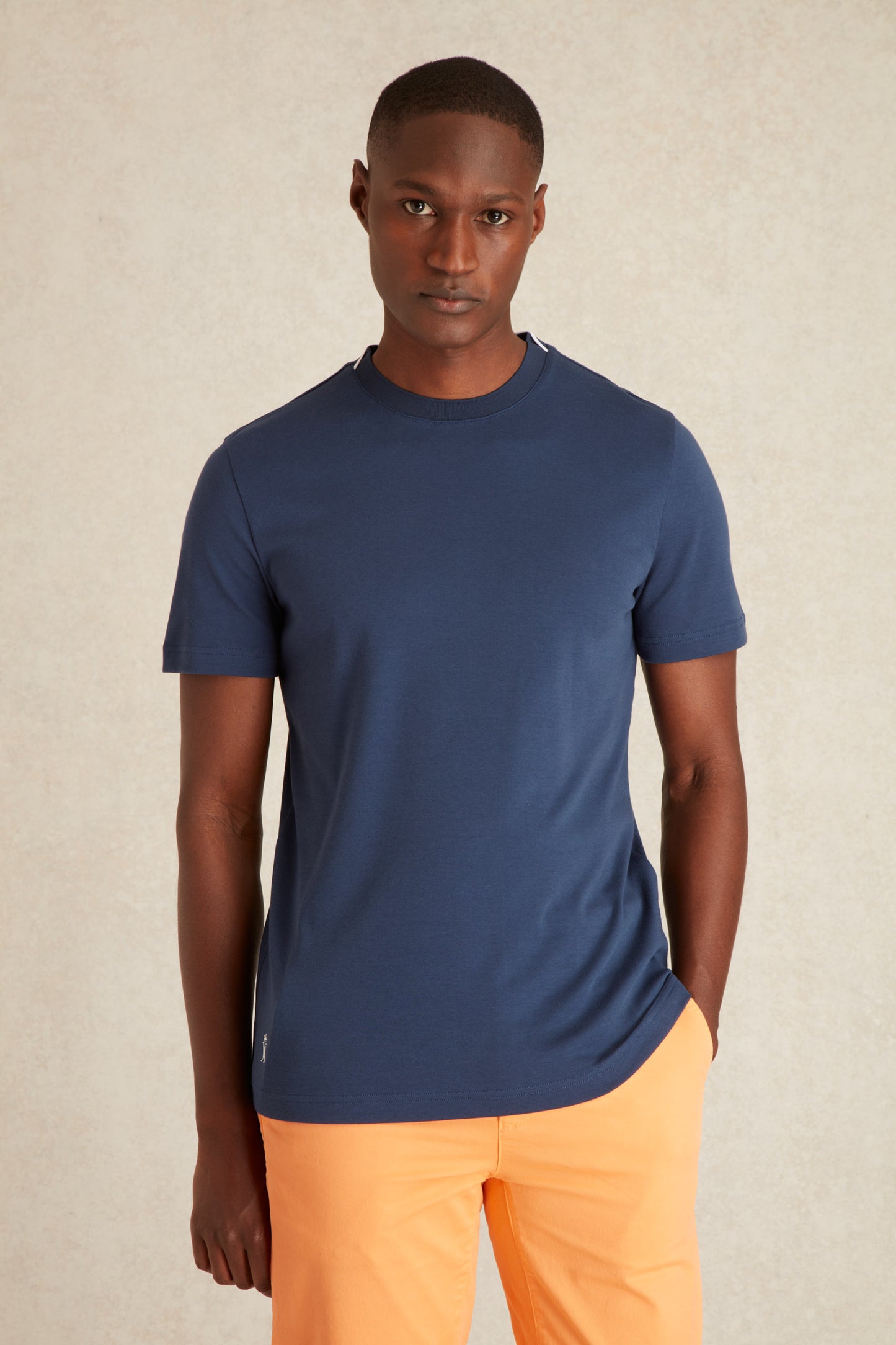 T-shirt à Détails Col