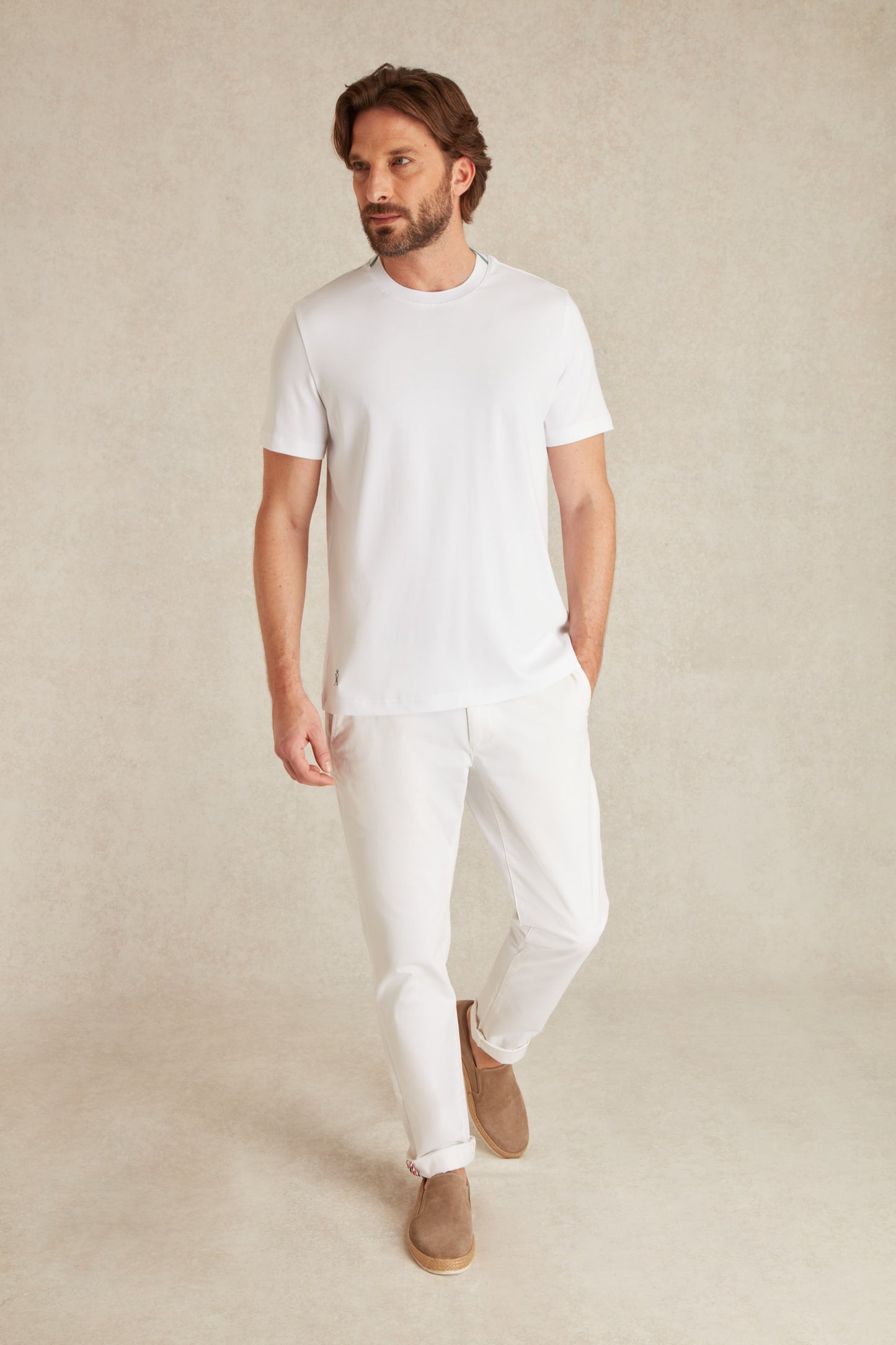 T-shirt à Détails Col