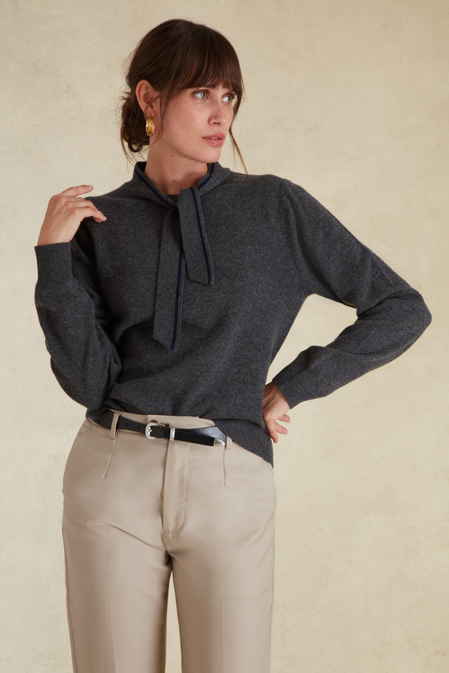 Pull Col Cravate - Image principale
