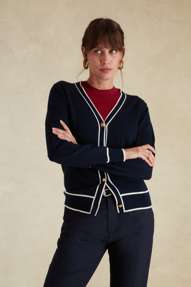 Cardigan à Détails Col - Image principale