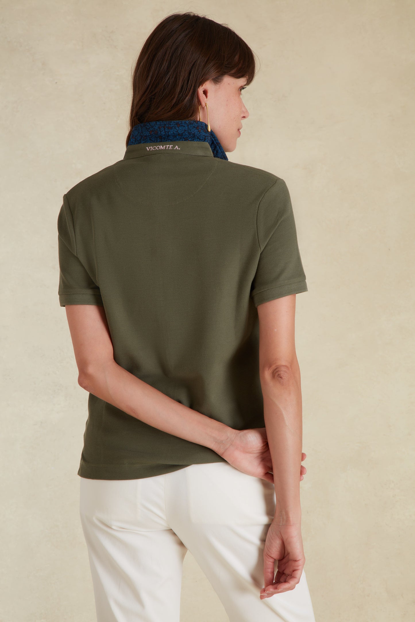 Polo Manches Courtes à Détails Imprimés