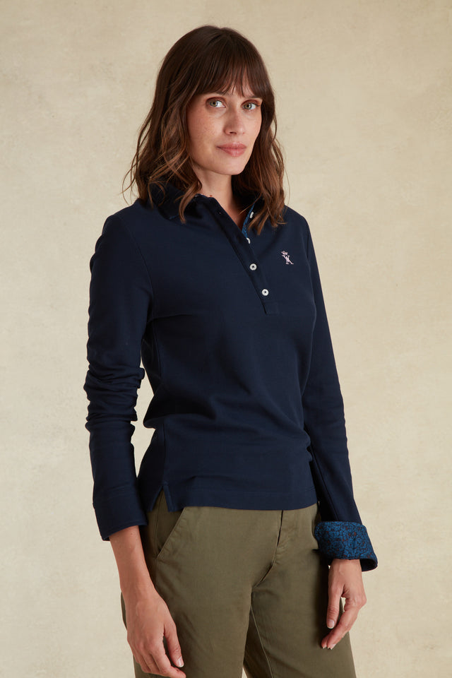 Polo Manches Longues à Détails Imprimé - Image principale