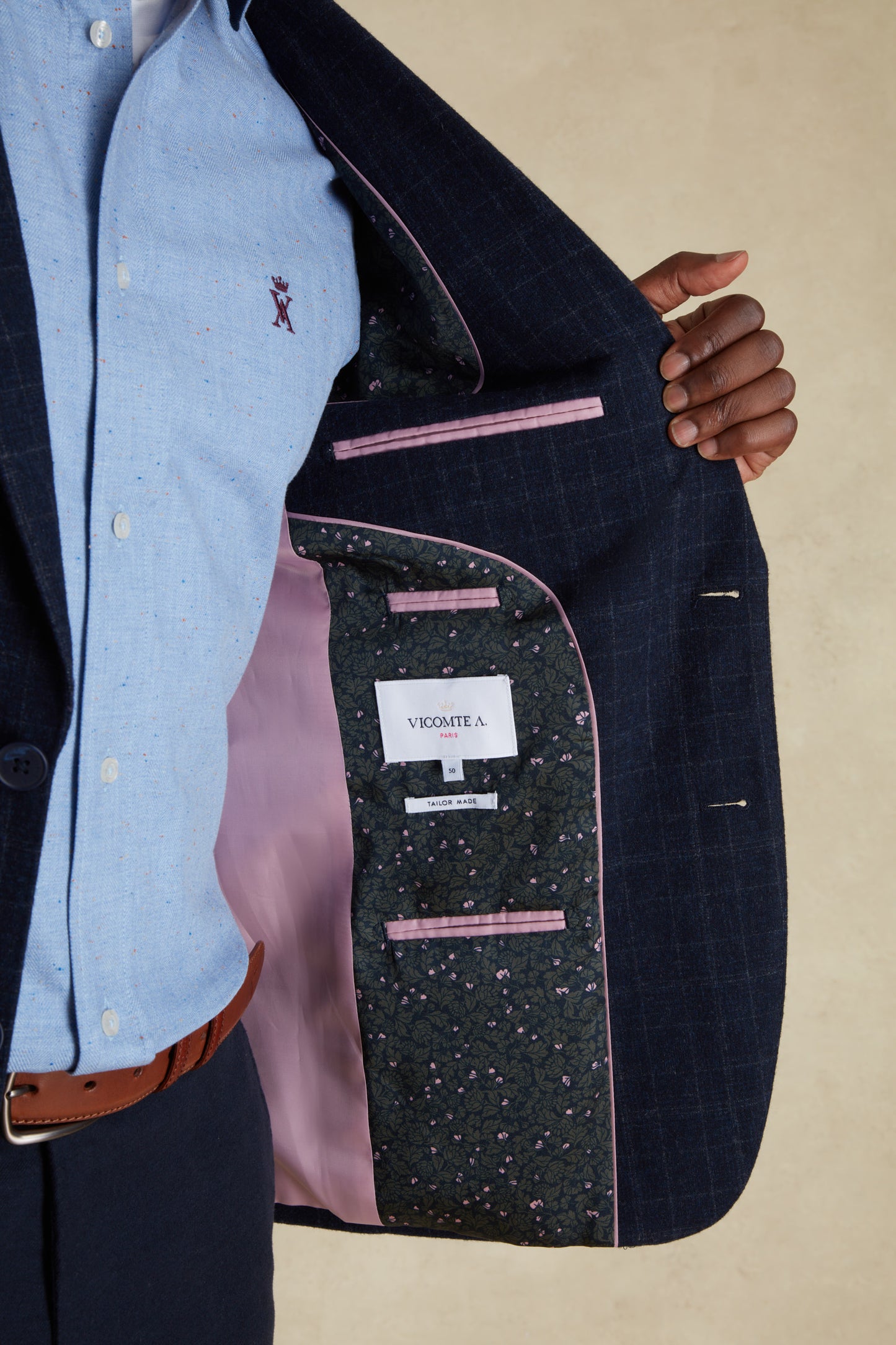 Blazer à Motifs Carreaux