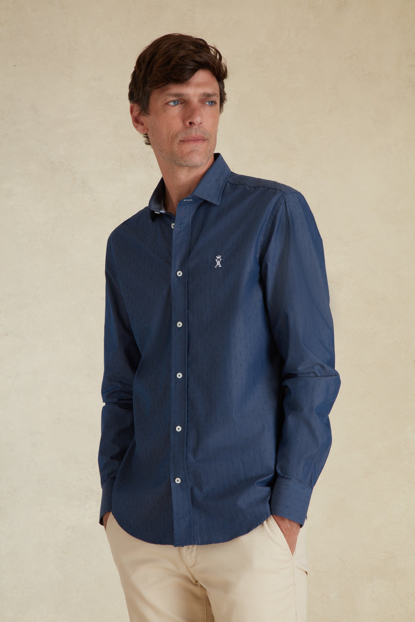 Chemise Regular en Jacquard