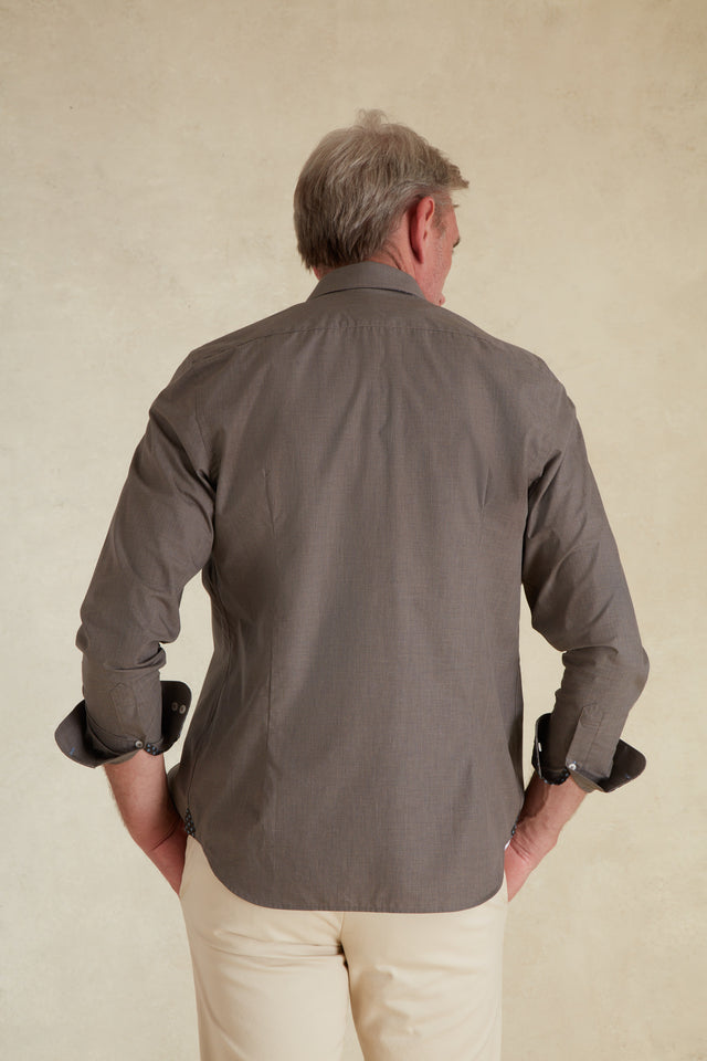 Chemise Regular à Micro Carreaux - Image principale