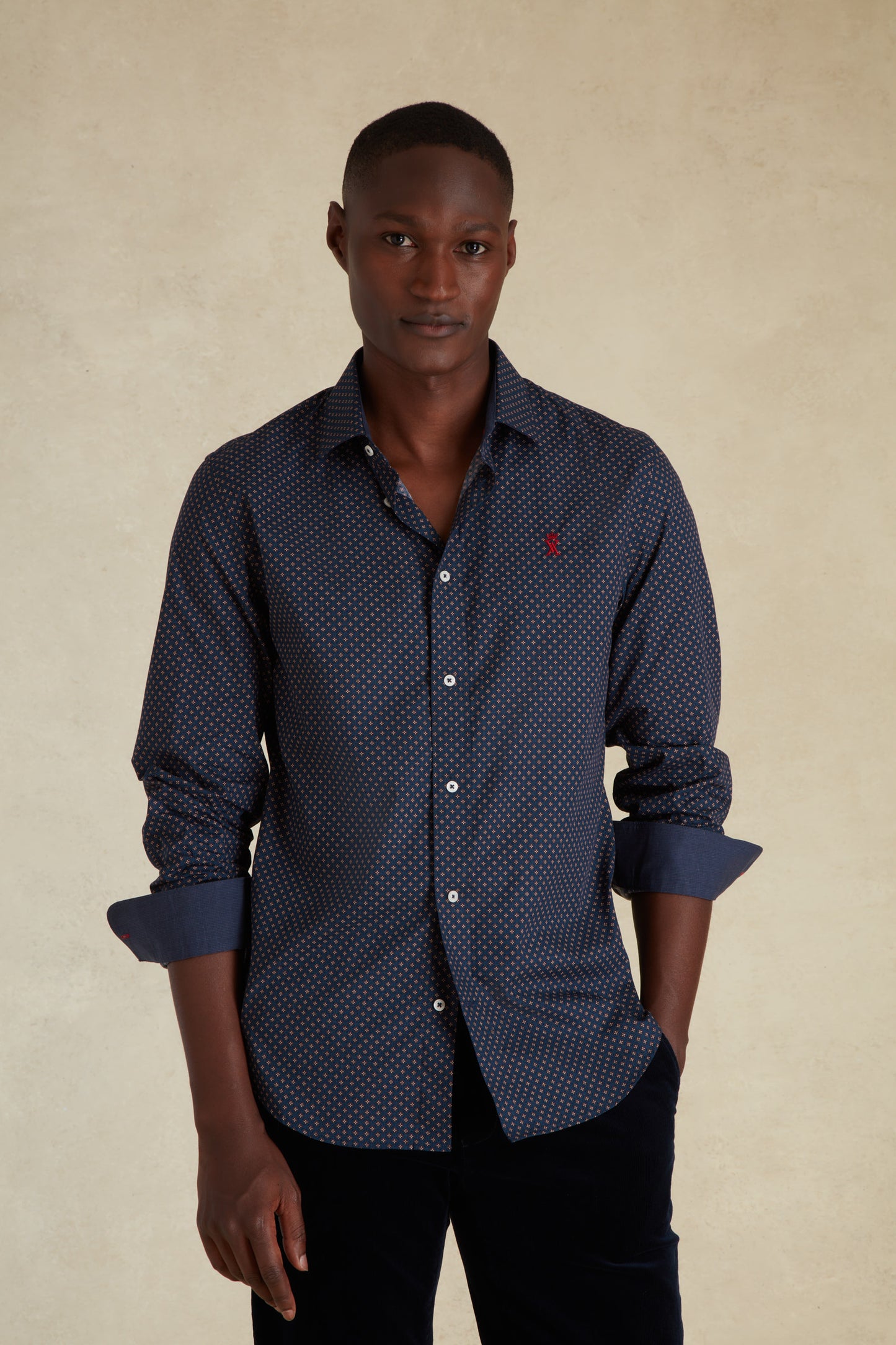 Chemise Regular à Motifs