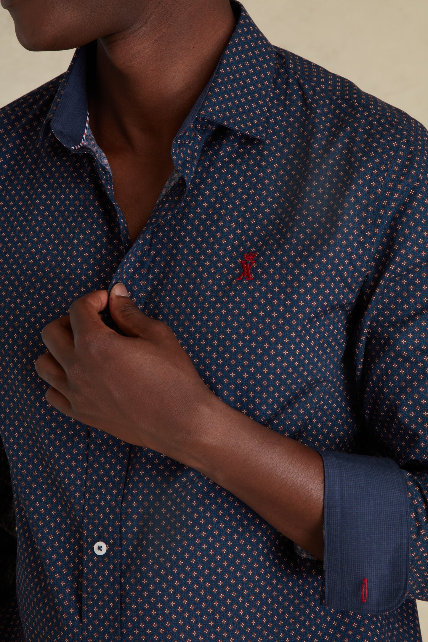Chemise Regular à Motifs