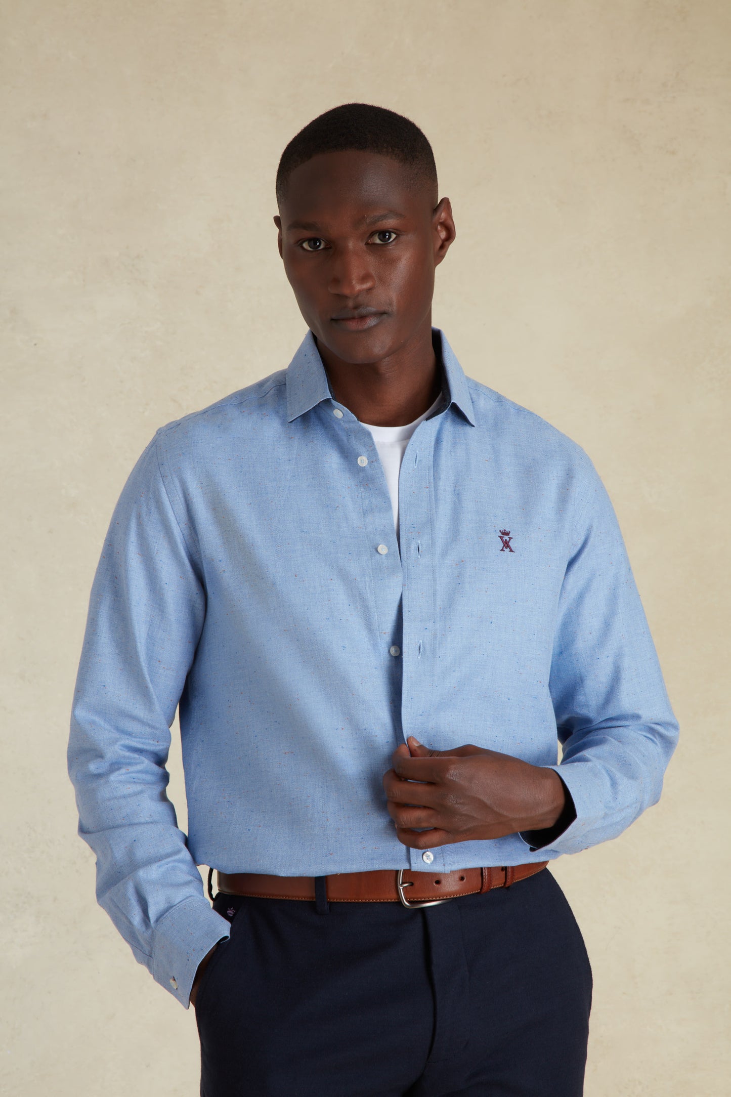 Chemise Regular à Chevrons