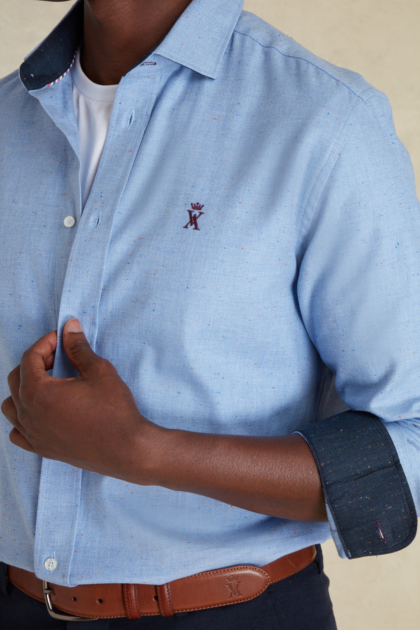 Chemise Regular à Chevrons
