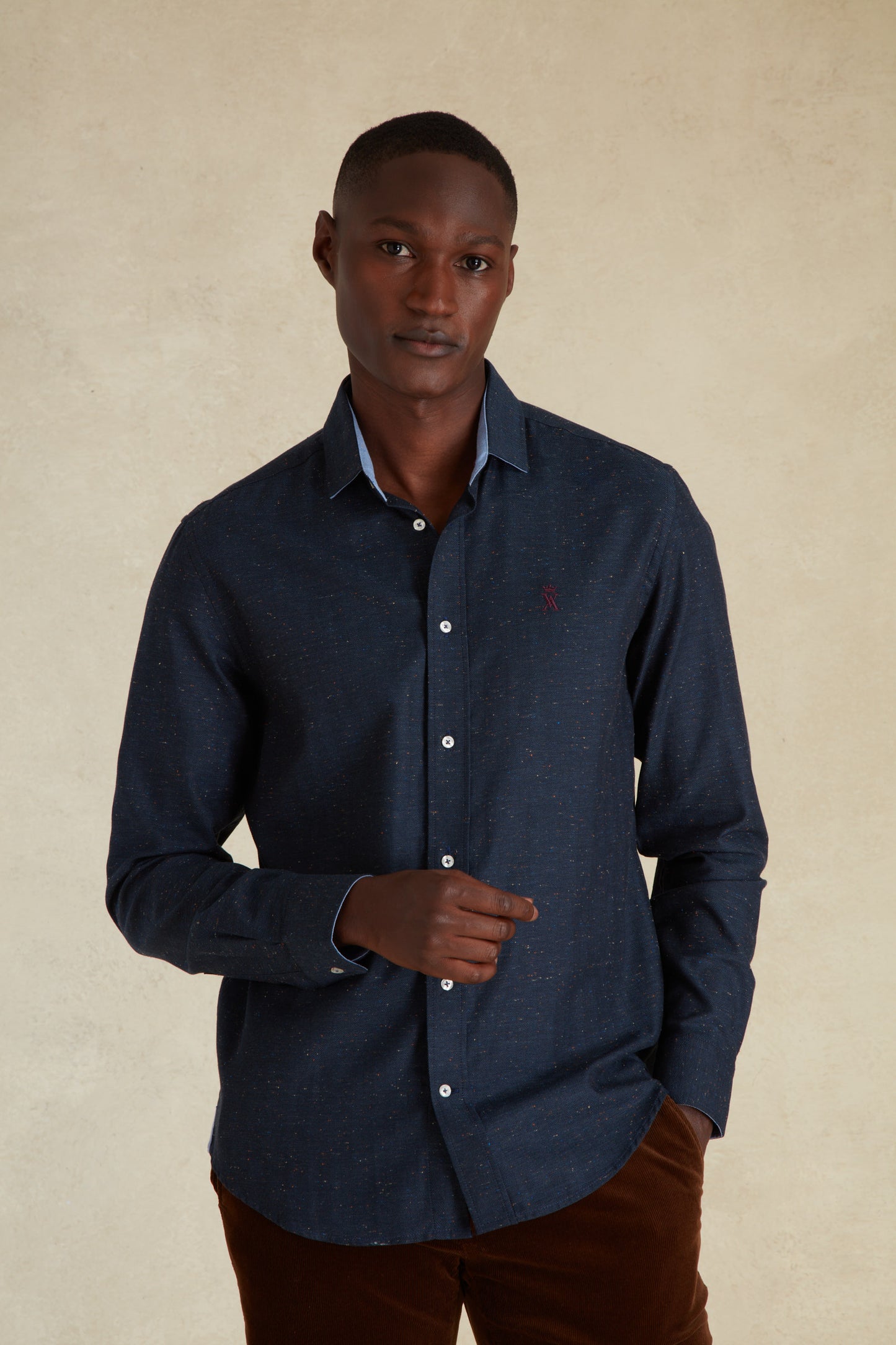 Chemise Regular à Chevrons