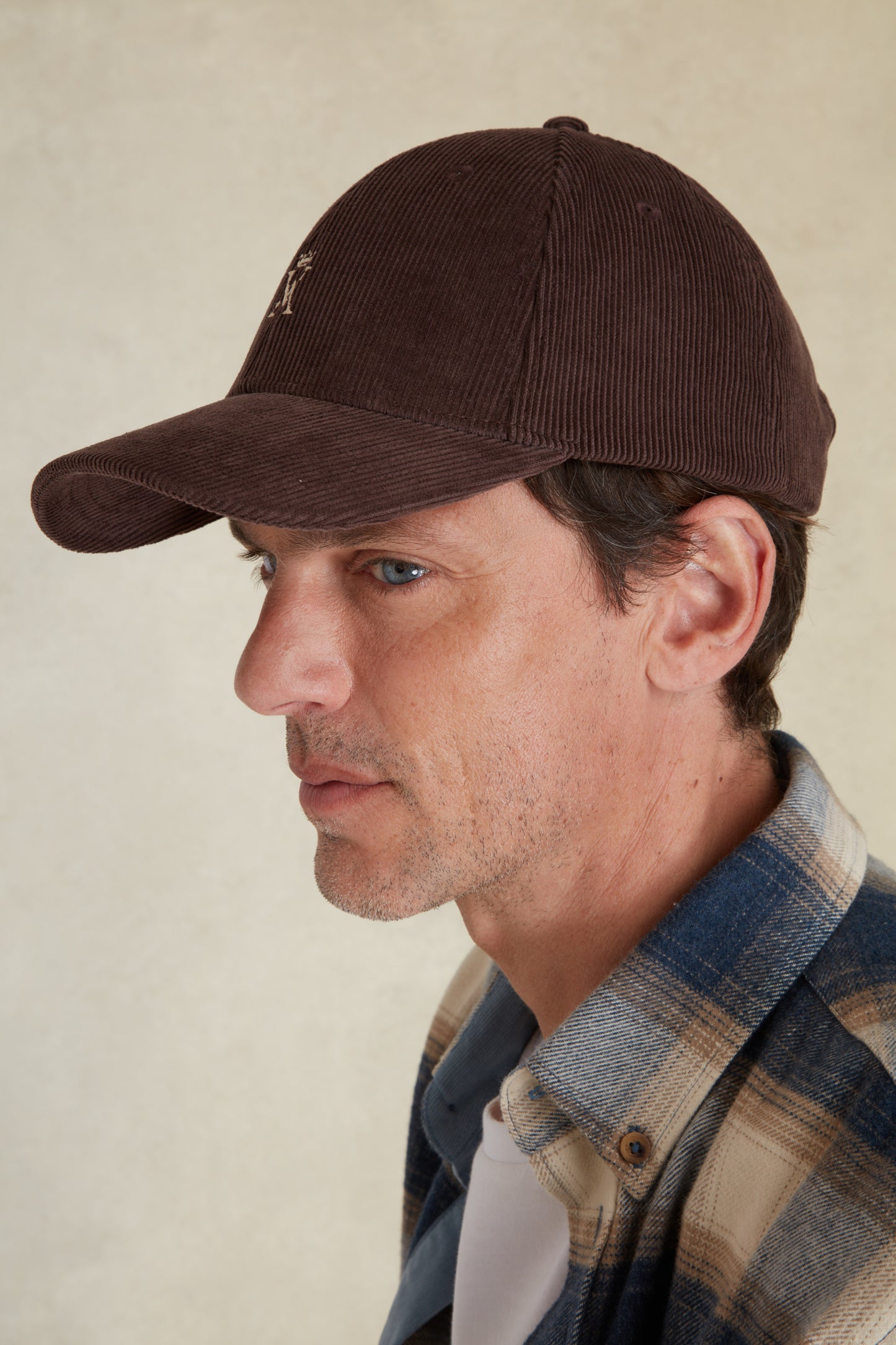 Casquette en Velours Côtelé