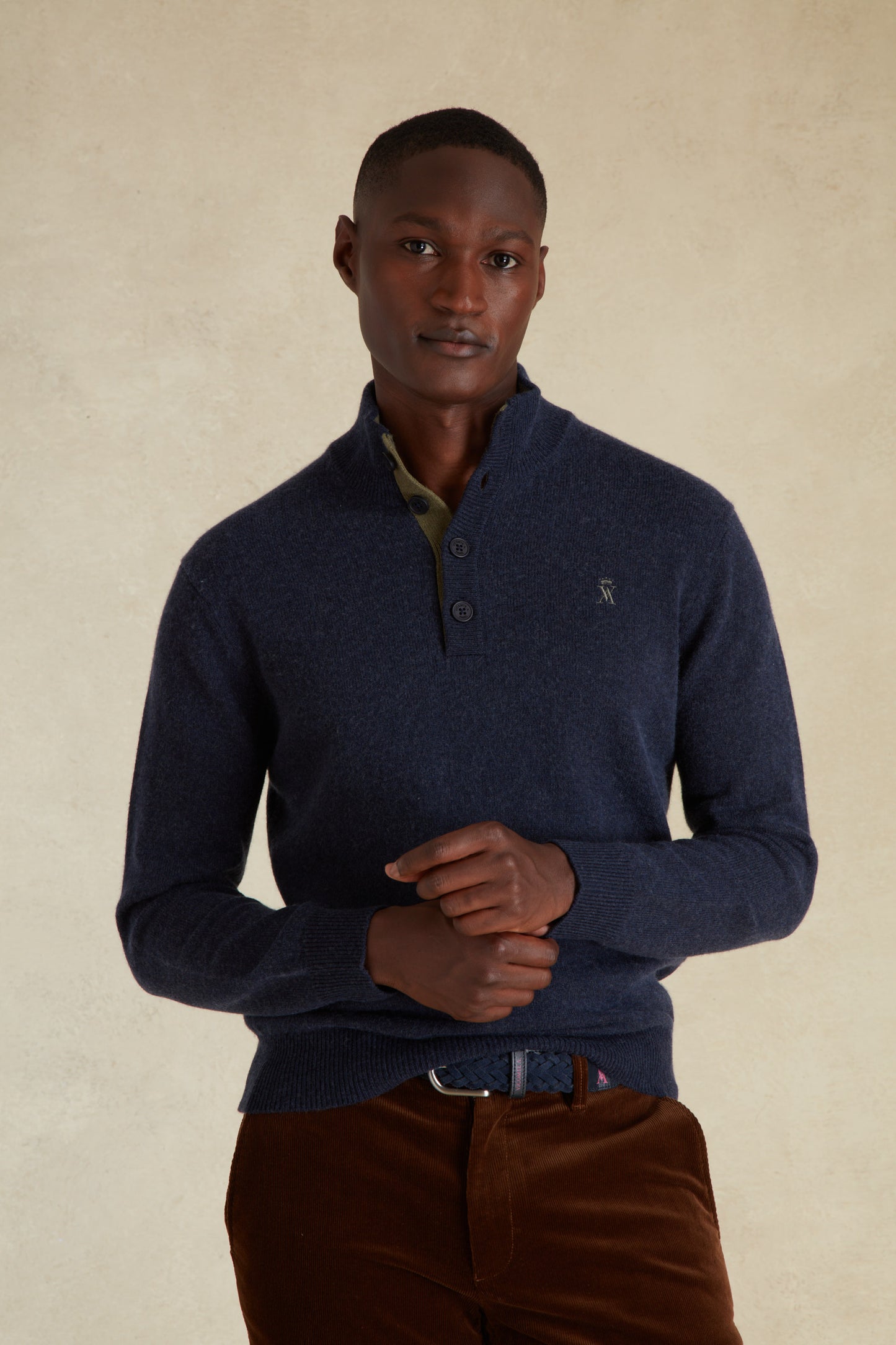 Pull à Col Boutonné