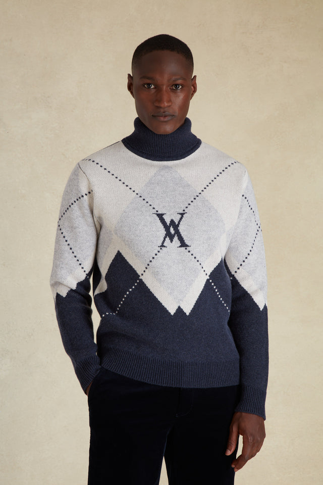 Pull Jacquard Col Roulé - Image principale