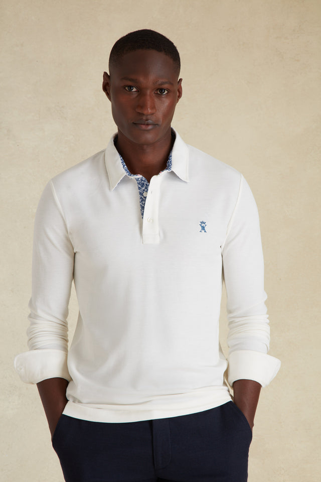 Polo Manches Longues à Détails Imprimé - Image principale