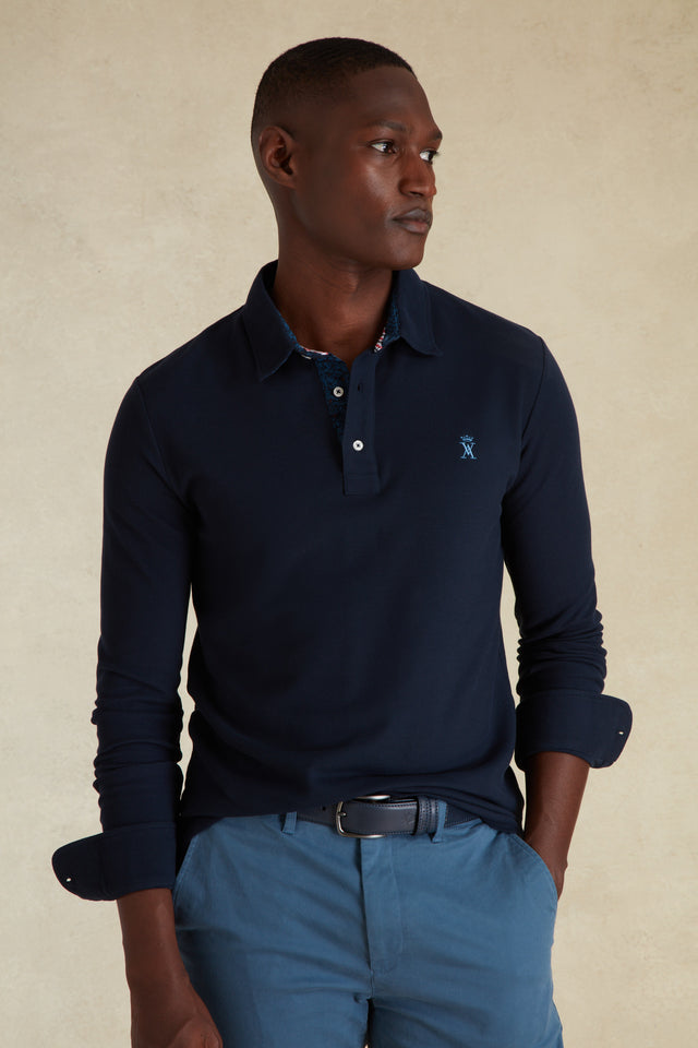 Polo Manches Longues à Détails Imprimé - Image principale