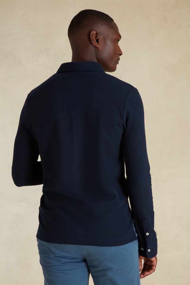 Polo Manches Longues à Détails Imprimé - Image principale