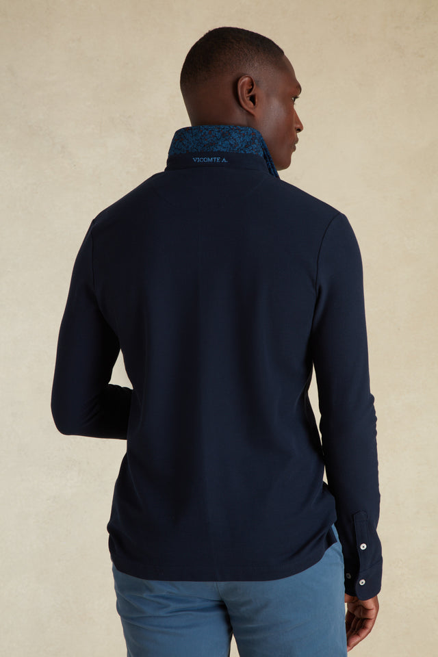 Polo Manches Longues à Détails Imprimé - Image principale