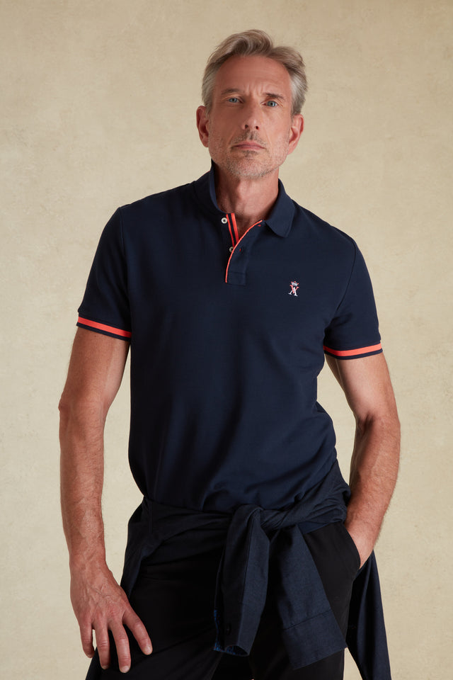 Polo Manches Courtes à Détails Fluo - Image principale