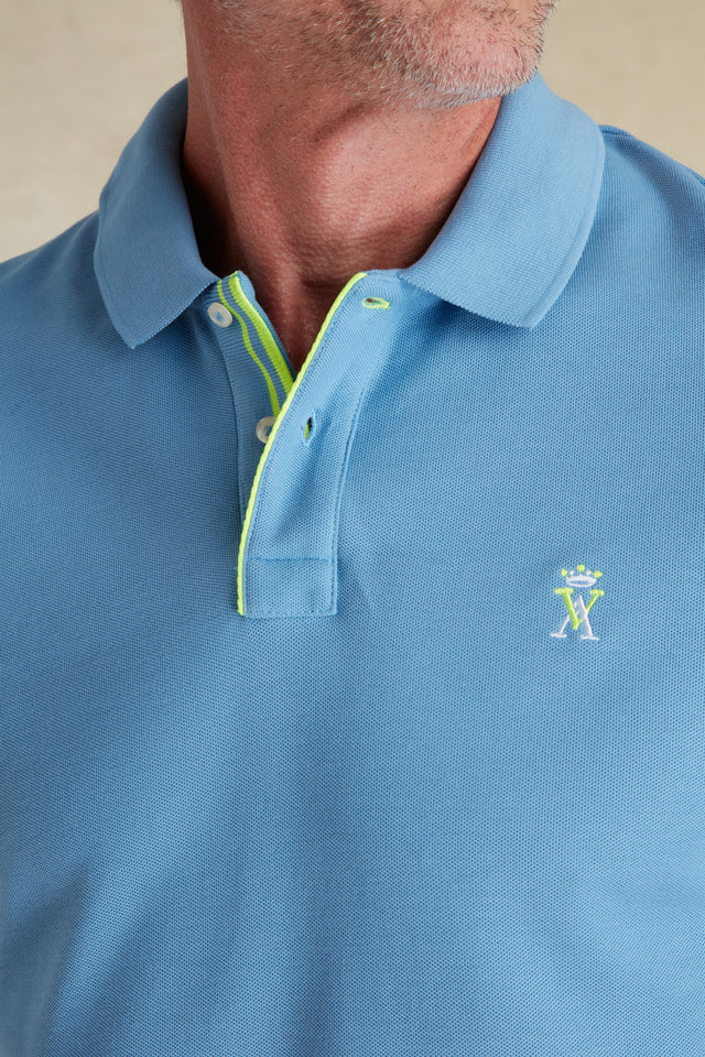 Polo Manches Courtes à Détails Fluo - Image principale