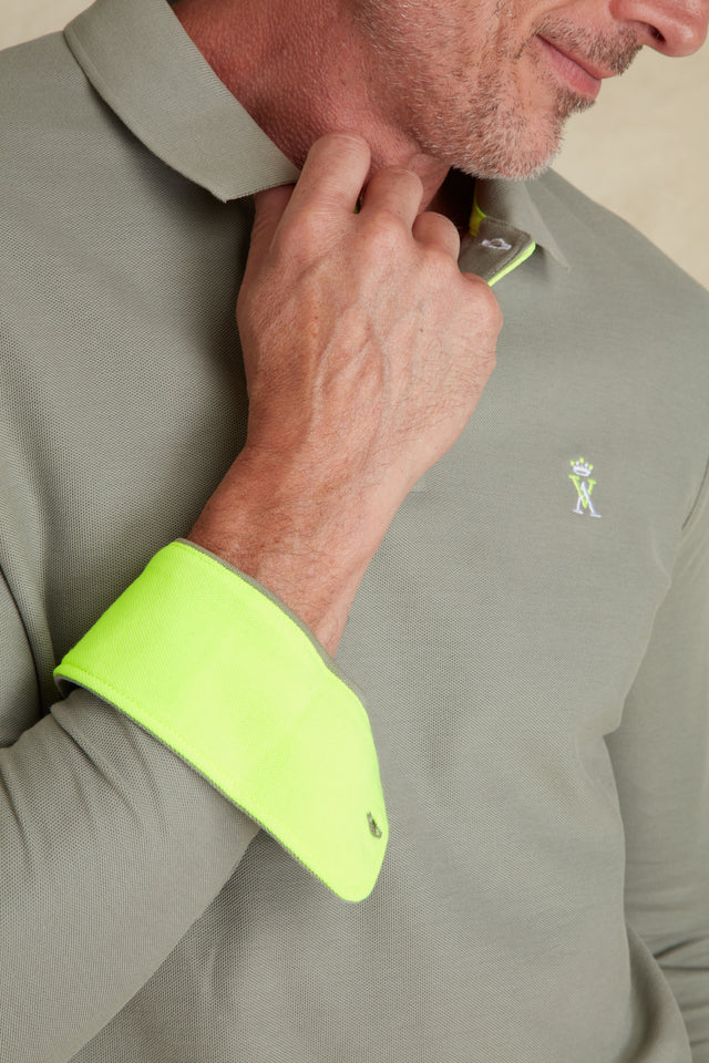 Polo Manches Longues à Détails Fluo - Image principale