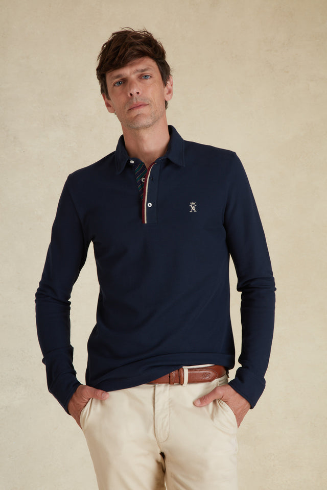 Polo Piqué à Détails Cravate - Image principale