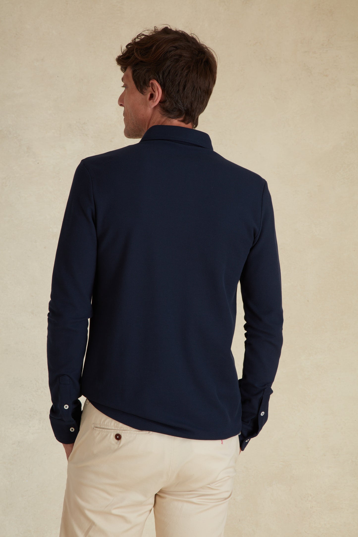 Polo Piqué à Détails Cravate