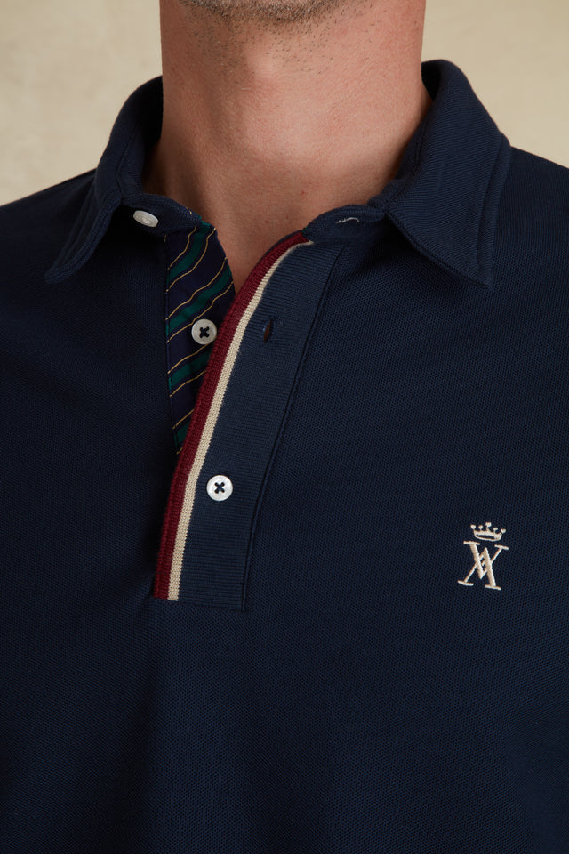 Polo Piqué à Détails Cravate - Image principale