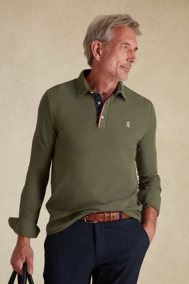 Polo Piqué à Détails Cravate - Image principale