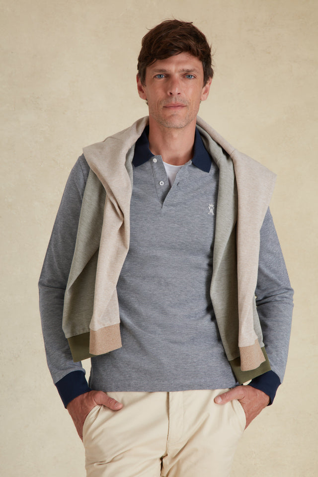 Polo Manches Longues Oxford - Image principale
