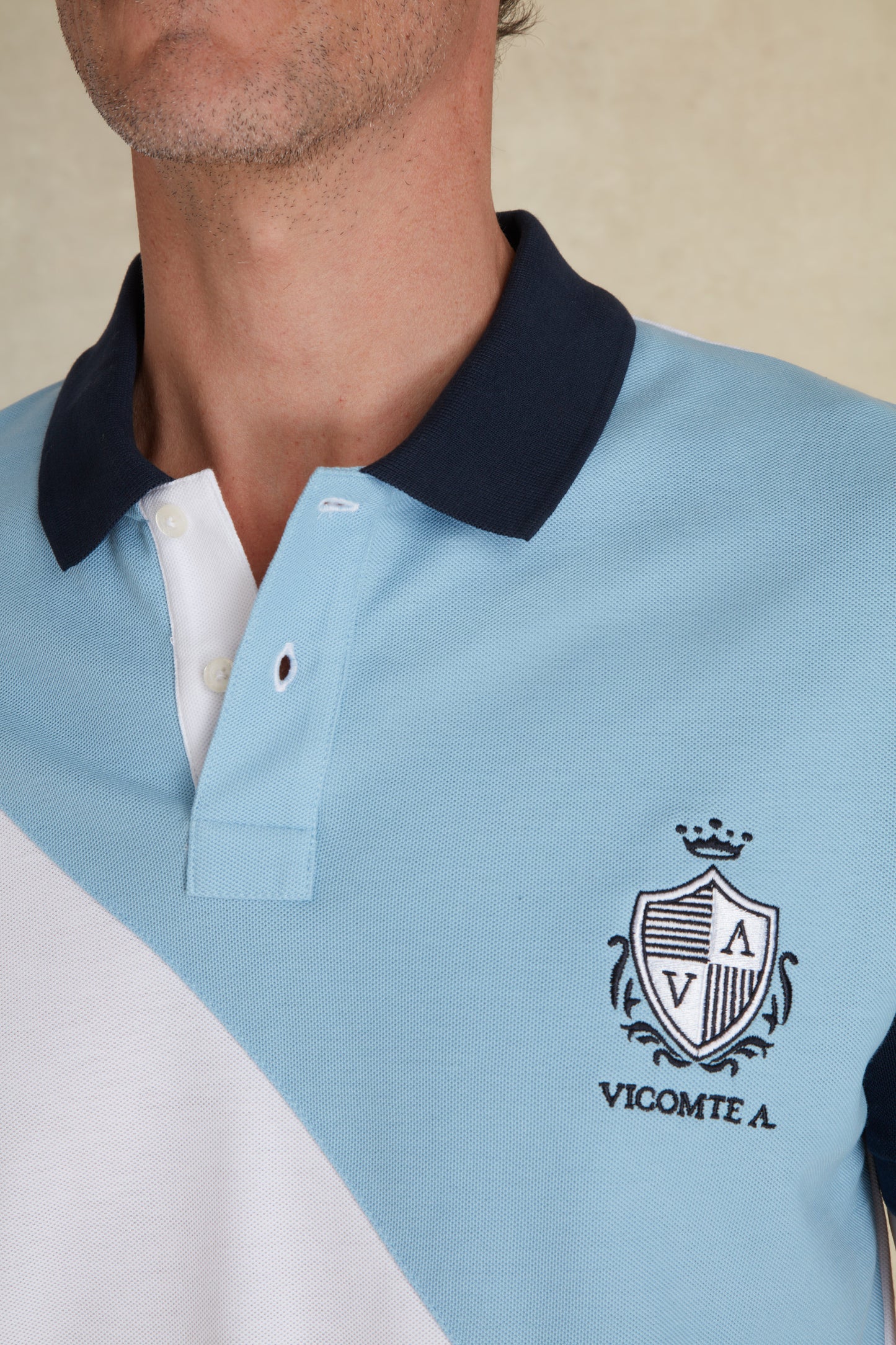 Polo Bicolore Manches Courtes