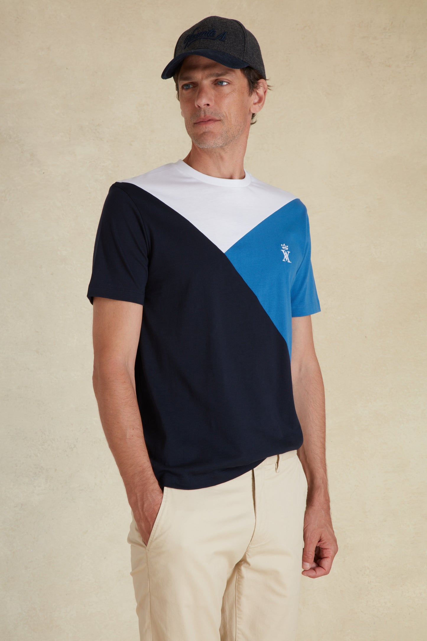 T-shirt à Motifs Structurés