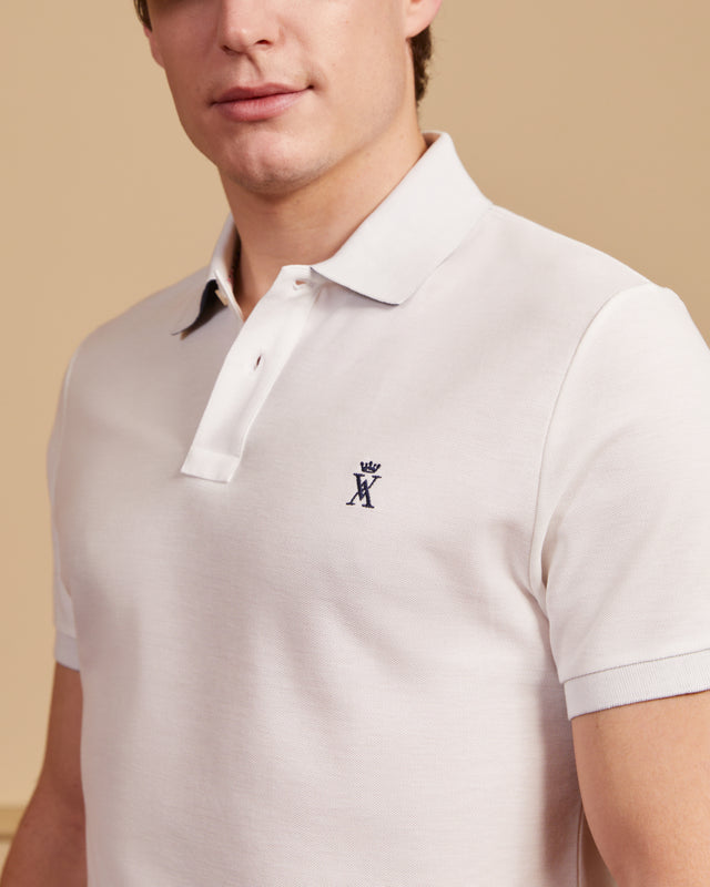 Classic PABLO Polo Shirt 100% Cotton - White - Image alternative
