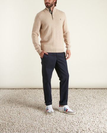 Pull à Col Boutonné