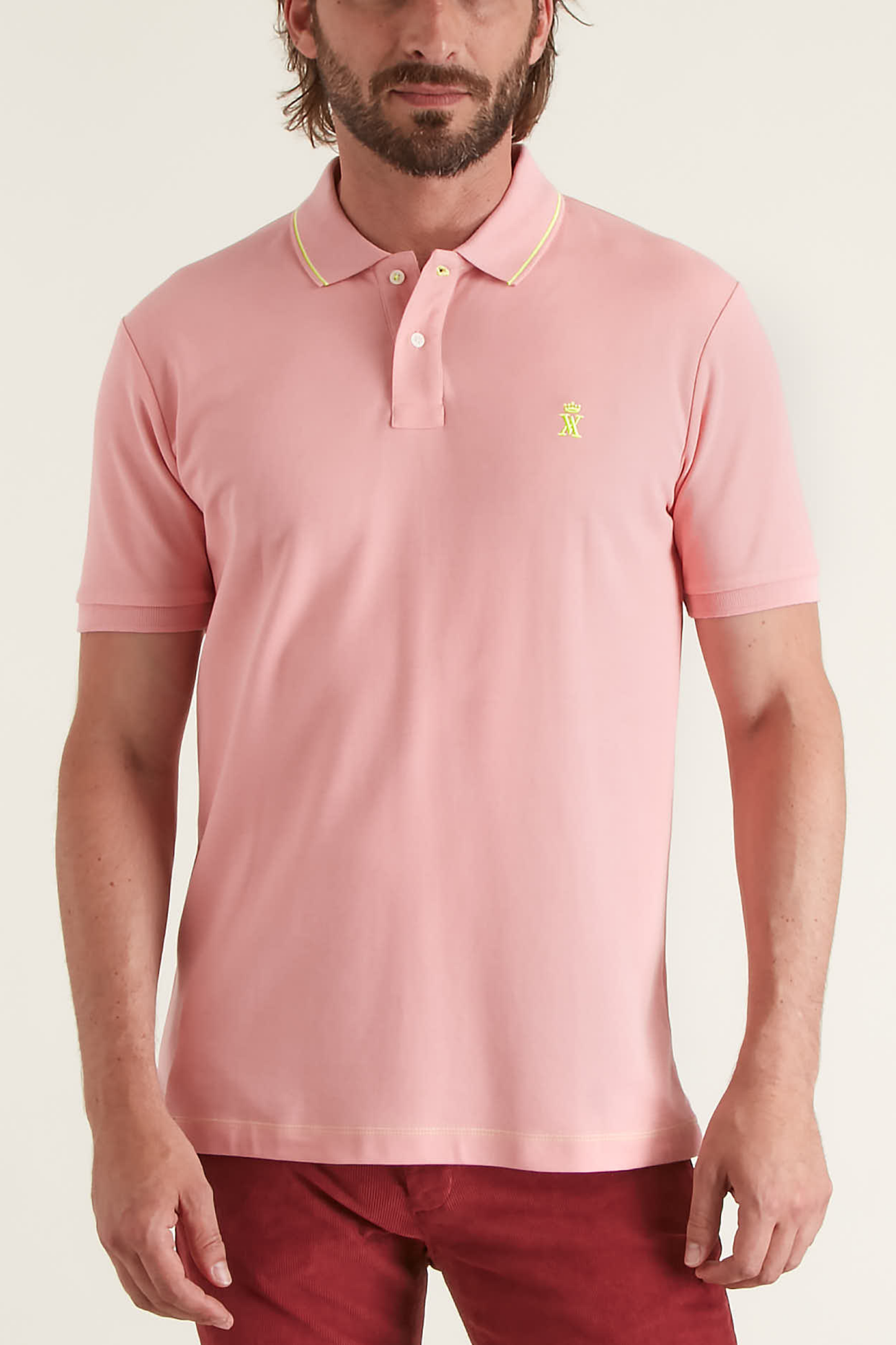 Polo à Détails Fluo