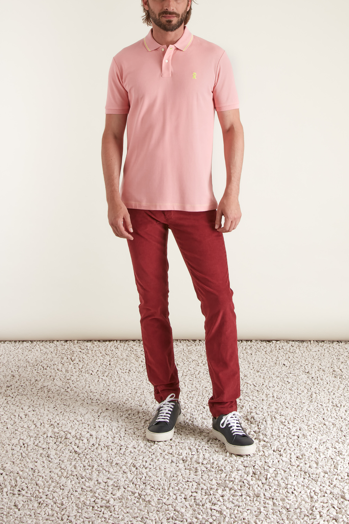 Polo à Détails Fluo