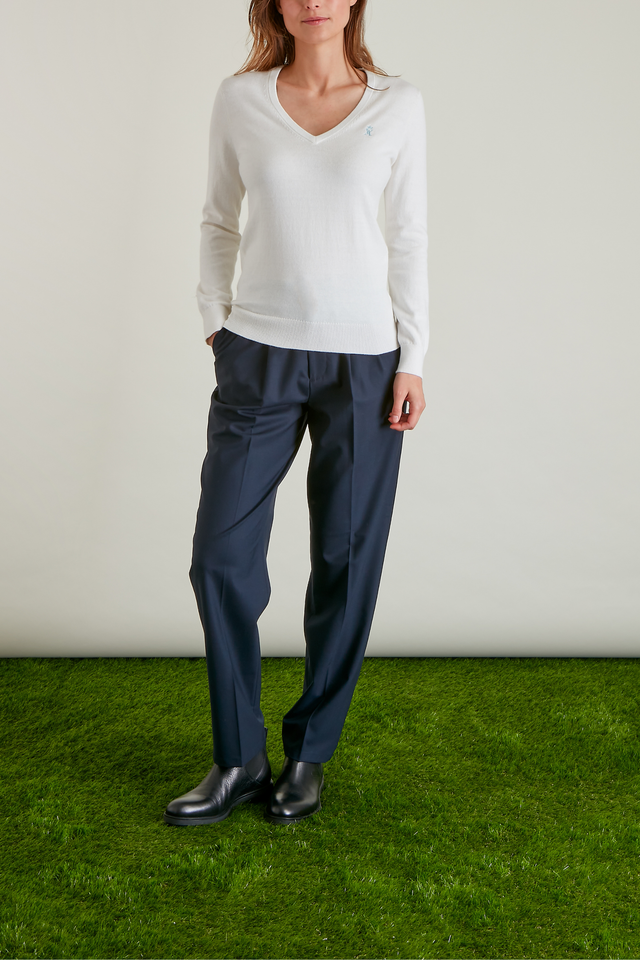 Pull Col V à coudières - Image principale