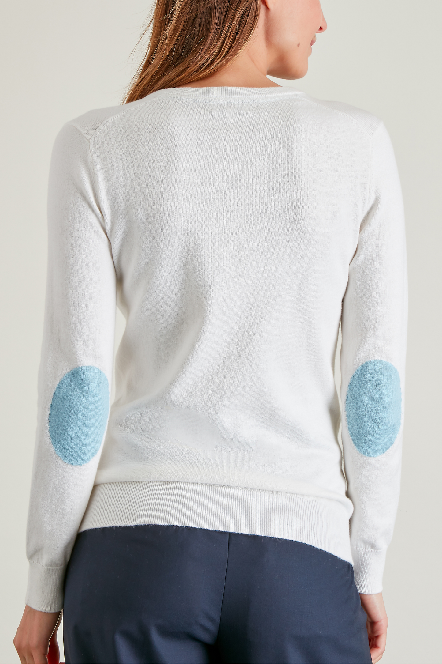 Pull Col V à coudières