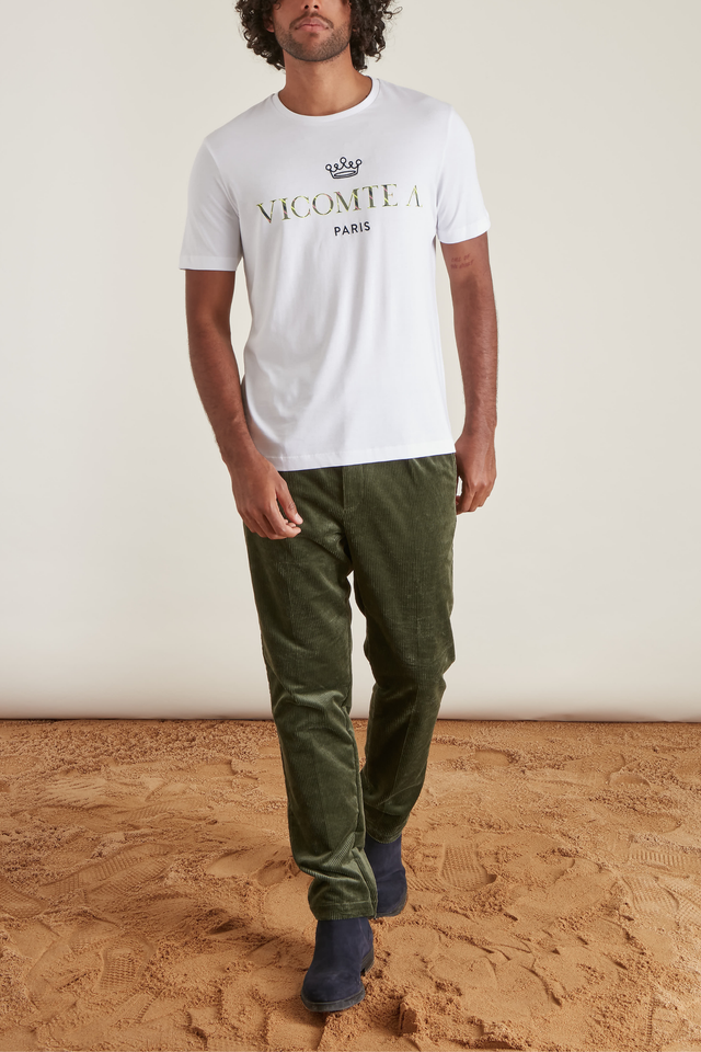 T-shirt Brodé à Col rond - Image principale