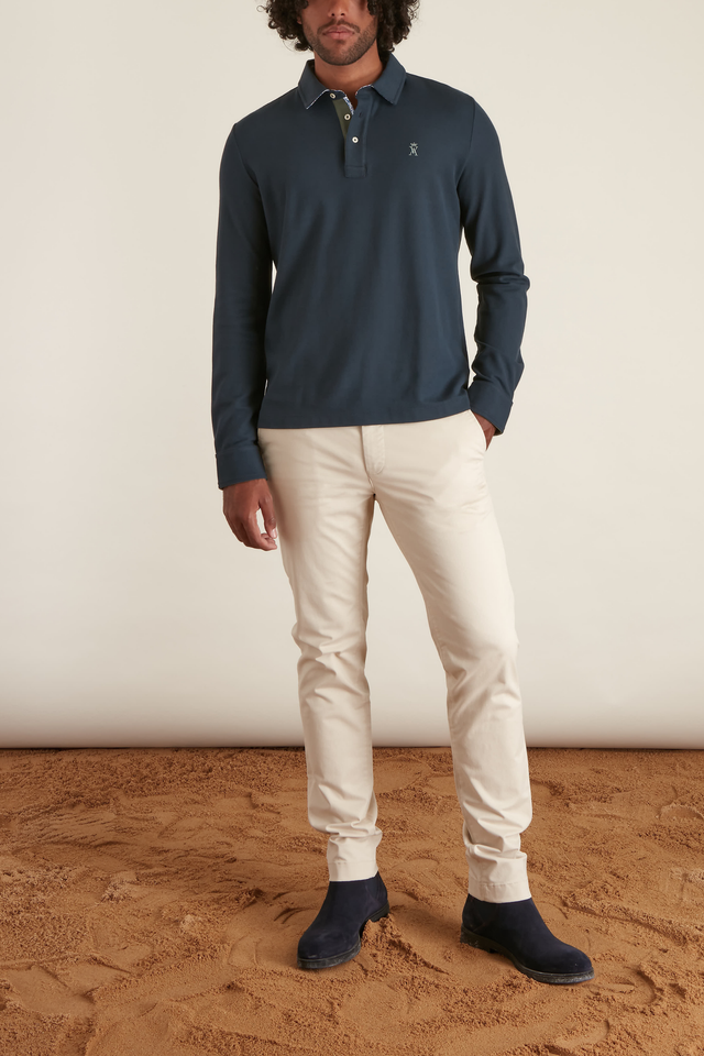 Polo à Détails Contrastés - Image principale