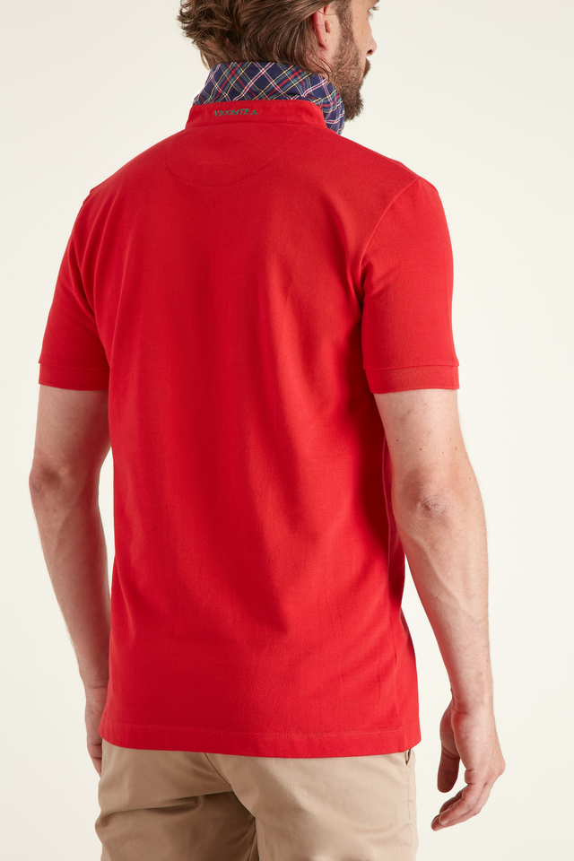 Polo à Détails Tartan - Image principale