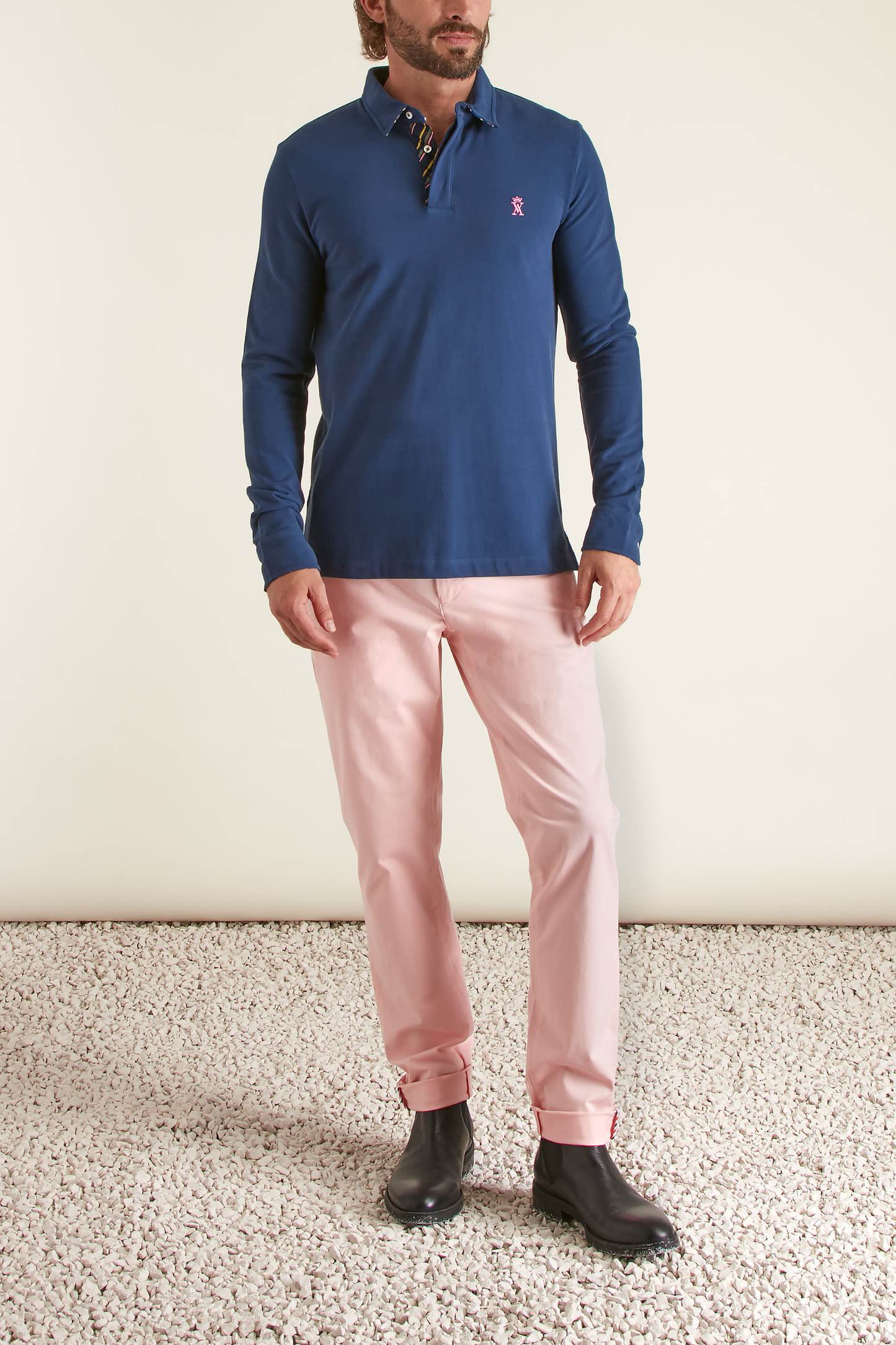 Polo à Détails Cravate