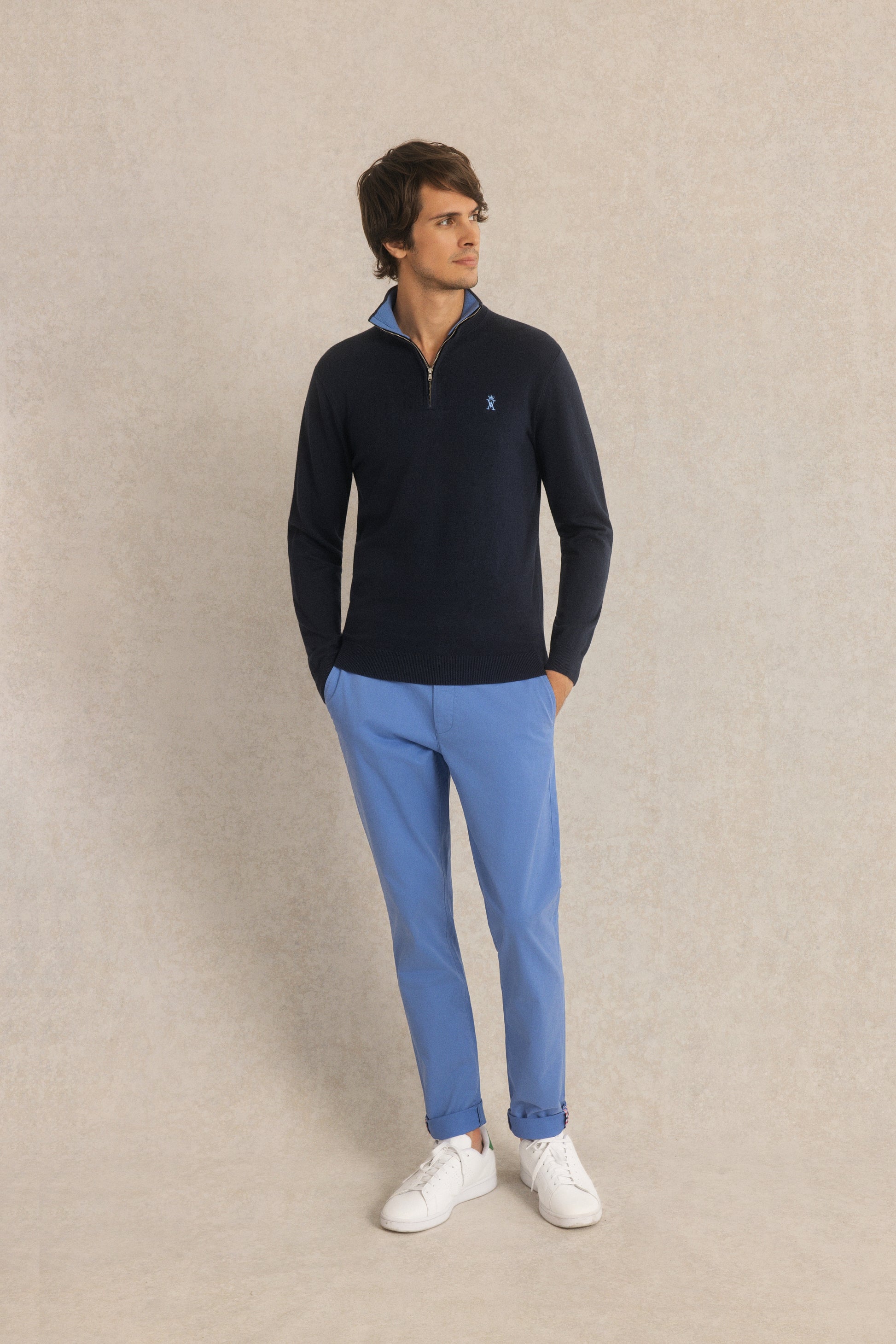 Pulls à Col Zippé Pour Homme - Confort & Style – Vicomte A Pulls à Col Zippé Pour Homme - Confort & Style – Vicomte A