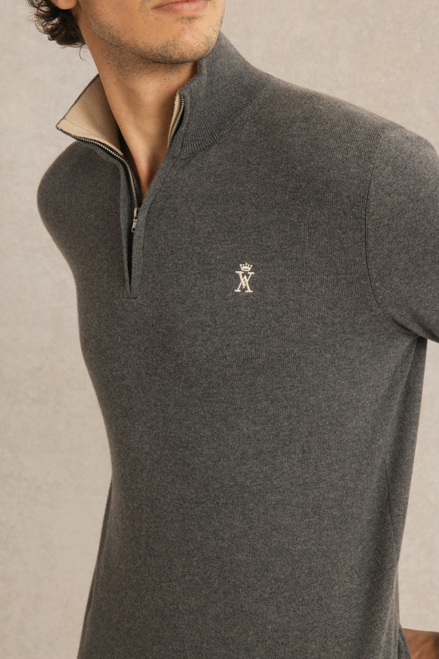 Pull Keaton Col Zippé - Image principale