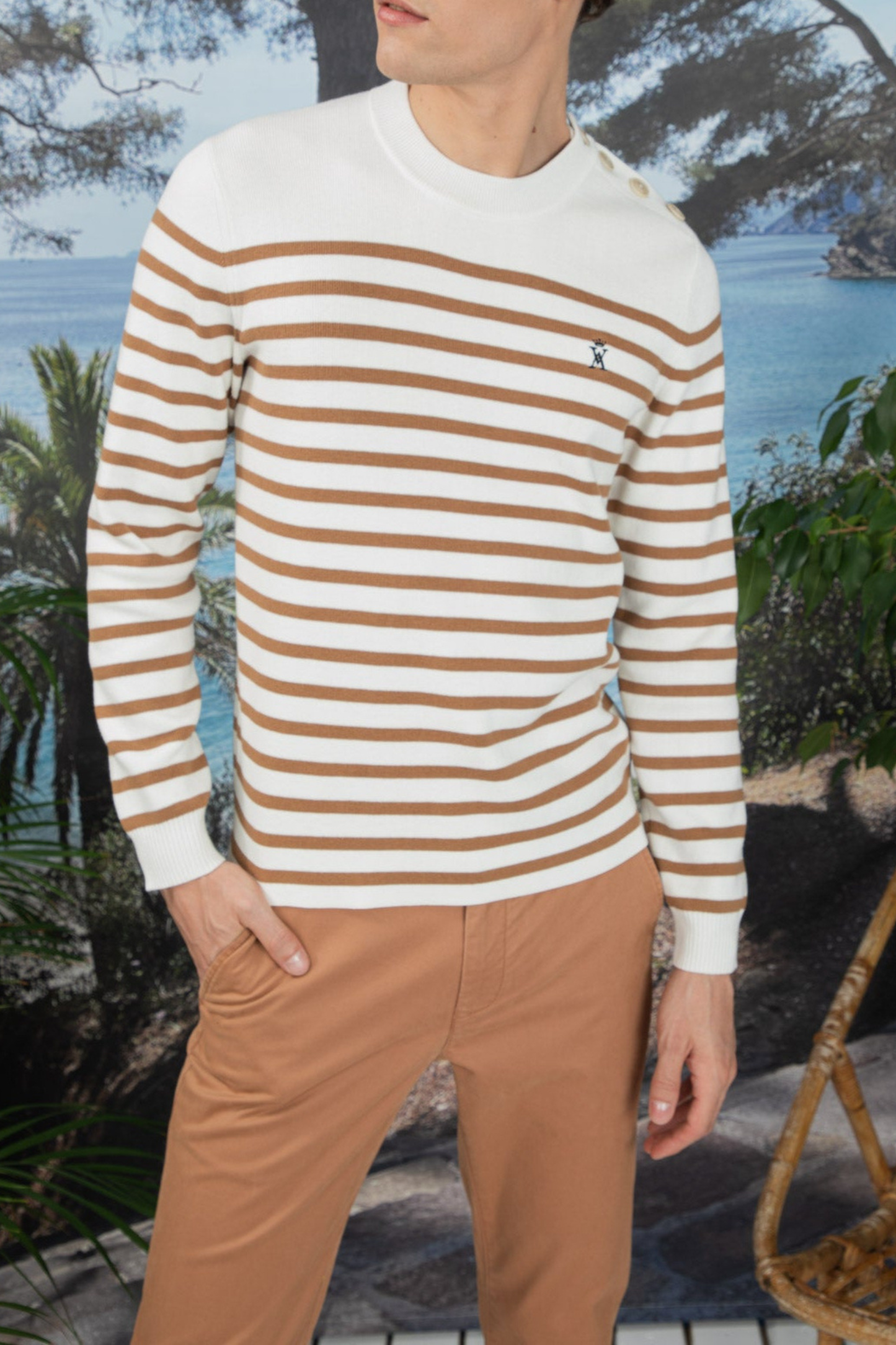 Pull Marinière Col Rond