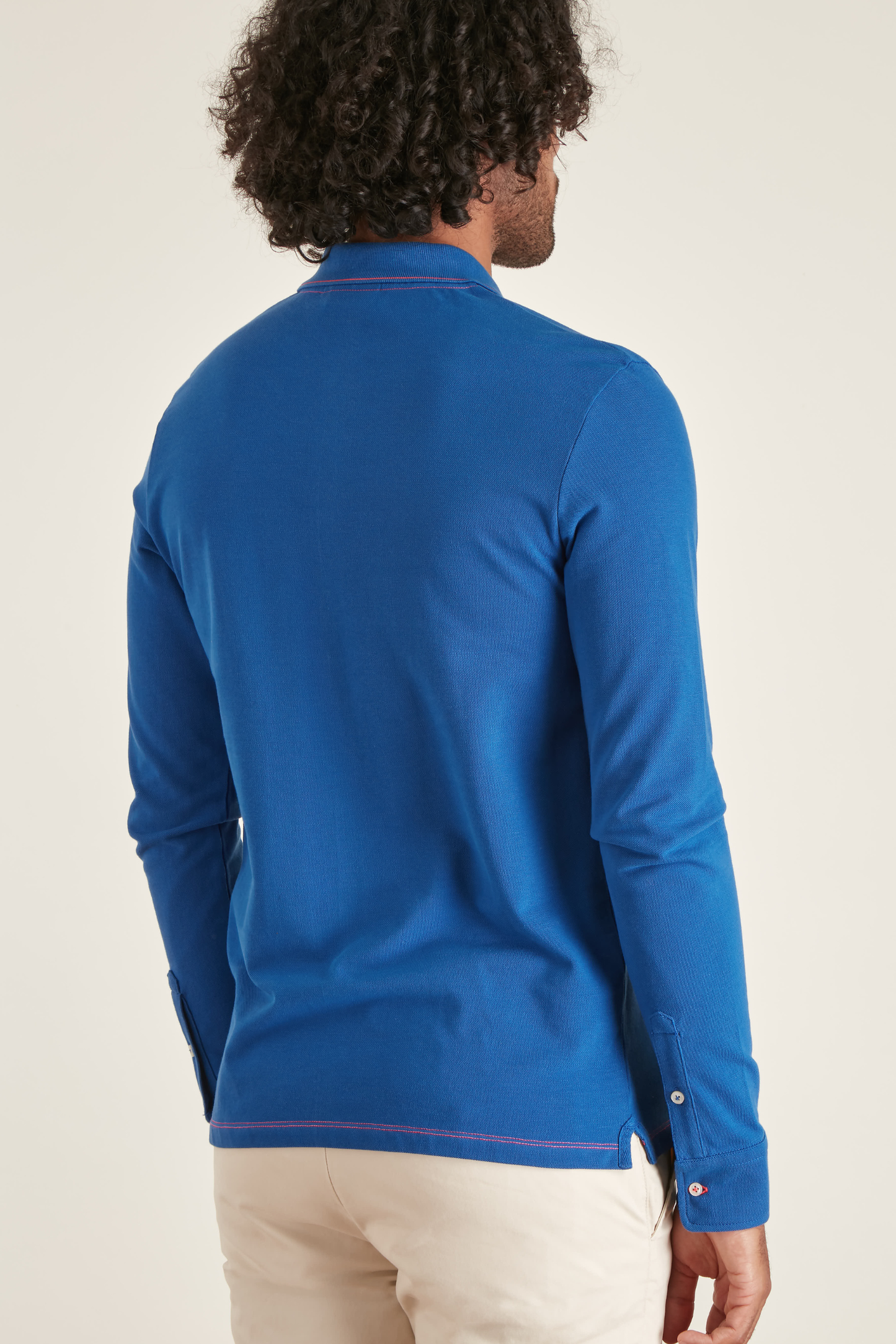 Polo Ajusté à Détails Fluo