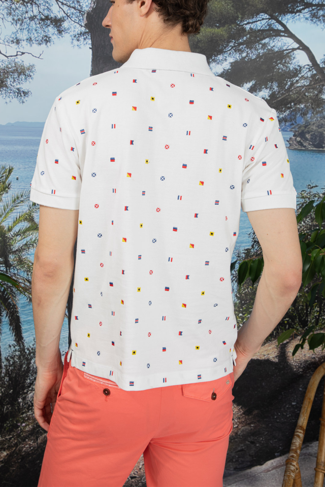 Polo à Broderies All Over - Image principale