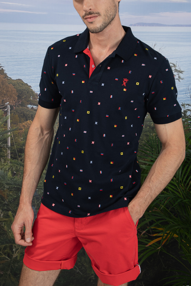 Polo à Broderies All Over - Image principale